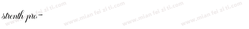 strenth pro字体转换